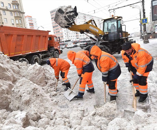 Уборка снега в Борисоглебске и  Воронежской области